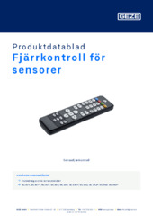 Fjärrkontroll Produktdatablad SV