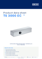 TS 3000 EC  * Product data sheet EN