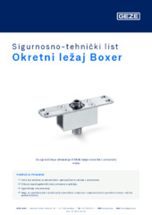 Okretni ležaj Boxer Sigurnosno-tehnički list HR