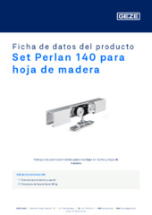 Set Perlan 140 para hoja de madera Ficha de datos del producto ES