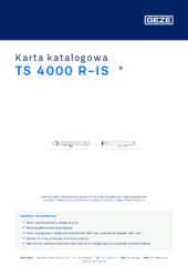 TS 4000 R-IS  * Karta katalogowa PL