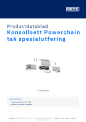 Konsollsett Powerchain tak spesialutføring Produktdatablad NB