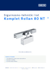 Komplet Rollan 80 NT  * Sigurnosno-tehnički list HR