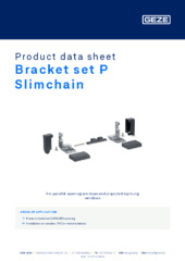 Bracket set P Slimchain Product data sheet EN