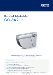 GC 342  * Produktdatablad NB