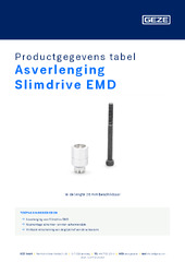 Asverlenging Slimdrive EMD Productgegevens tabel NL