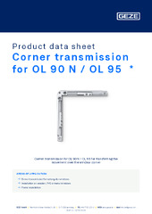Corner transmission for OL 90 N / OL 95  * Product data sheet EN