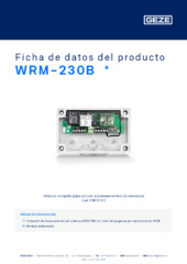 WRM-230B  * Ficha de datos del producto ES