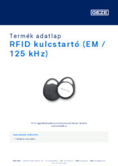 RFID kulcstartó (EM / 125 kHz) Termék adatlap HU