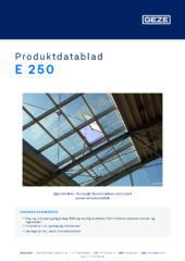 E 250 Produktdatablad DA