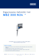 MBZ 300 N24  * Sigurnosno-tehnički list HR