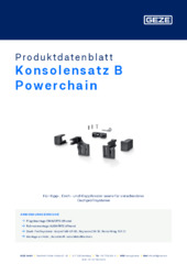 Konsolensatz B Powerchain Produktdatenblatt DE