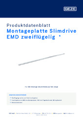 Montageplatte Slimdrive EMD zweiflügelig  * Produktdatenblatt DE