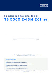 TS 5000 E-ISM ECline Productgegevens tabel NL