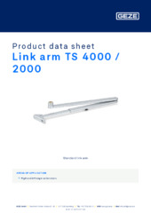 Link arm TS 4000 / 2000 Product data sheet EN