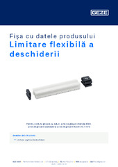 Limitare flexibilă a deschiderii Fișa cu datele produsului RO