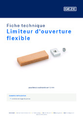 Limiteur d'ouverture flexible Fiche technique FR