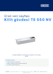 Kilit gövdesi TS 550 NV Ürün veri sayfası TR