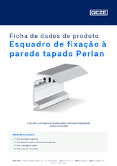 Esquadro de fixação à parede tapado Perlan Ficha de dados de produto PT
