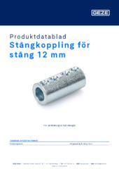 Stangenkupplung OL 100 / OL 320 Produktdatablad SV