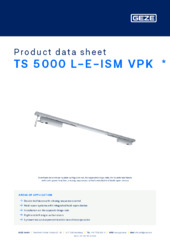 TS 5000 L-E-ISM VPK  * Product data sheet EN