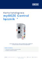 myGEZE Control łącznik  * Karta katalogowa PL