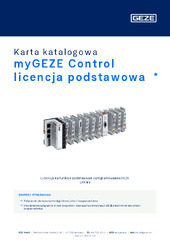 myGEZE Control licencja podstawowa  * Karta katalogowa PL