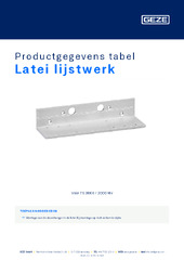 Latei lijstwerk Productgegevens tabel NL