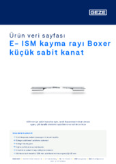 E- ISM kayma rayı Boxer küçük sabit kanat Ürün veri sayfası TR