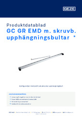 GC GR EMD m. skruvb. upphängningsbultar Produktdatablad SV