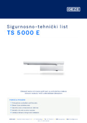 TS 5000 E Sigurnosno-tehnički list HR