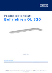 Bohrlehren OL 320 Produktdatenblatt DE