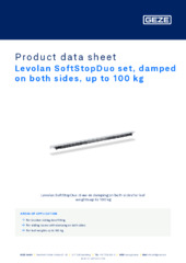 Levolan SoftStopDuo set, damped on both sides, up to 100 kg Product data sheet EN