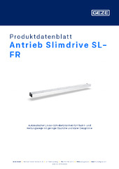 Antrieb Slimdrive SL-FR Produktdatenblatt DE