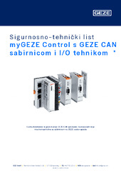 myGEZE Control s GEZE CAN sabirnicom i I/O tehnikom  * Sigurnosno-tehnički list HR