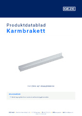 Karmbrakett Produktdatablad NB