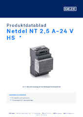 Netdel NT 2,5 A-24 V HS  * Produktdatablad DA