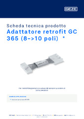 Adattatore retrofit GC 365 (8->10 poli)  * Scheda tecnica prodotto IT