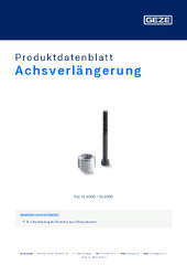 Achsverlängerung Produktdatenblatt DE