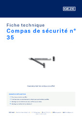 Compas de sécurité n° 35 Fiche technique FR