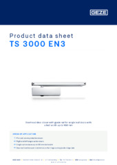 TS 3000 EN3 Product data sheet EN
