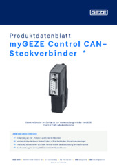 myGEZE Control CAN-Steckverbinder  * Produktdatenblatt DE