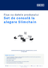 Set de consolă la alegere Slimchain Fișa cu datele produsului RO