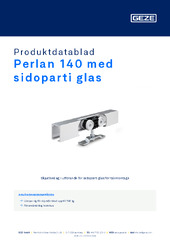 Perlan 140 med sidoparti glas Produktdatablad SV