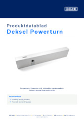 Deksel Powerturn Produktdatablad NB