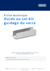 Guide au sol kit guidage du verre Fiche technique FR