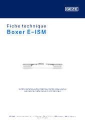 Boxer E-ISM Fiche technique FR
