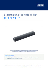 GC 171  * Sigurnosno-tehnički list HR