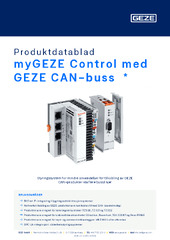 myGEZE Control med GEZE CAN-buss  * Produktdatablad NB