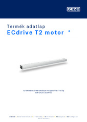 ECdrive T2 motor  * Termék adatlap HU